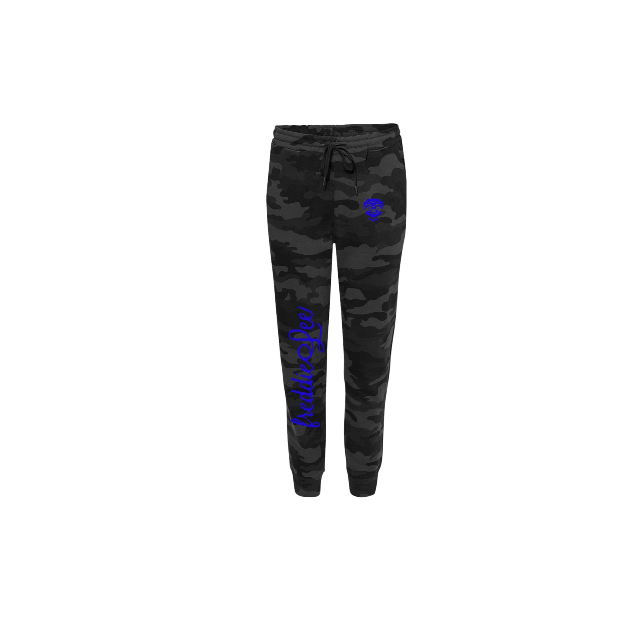 Pantalon de survêtement Signature Sloth Black Camo - Bleu