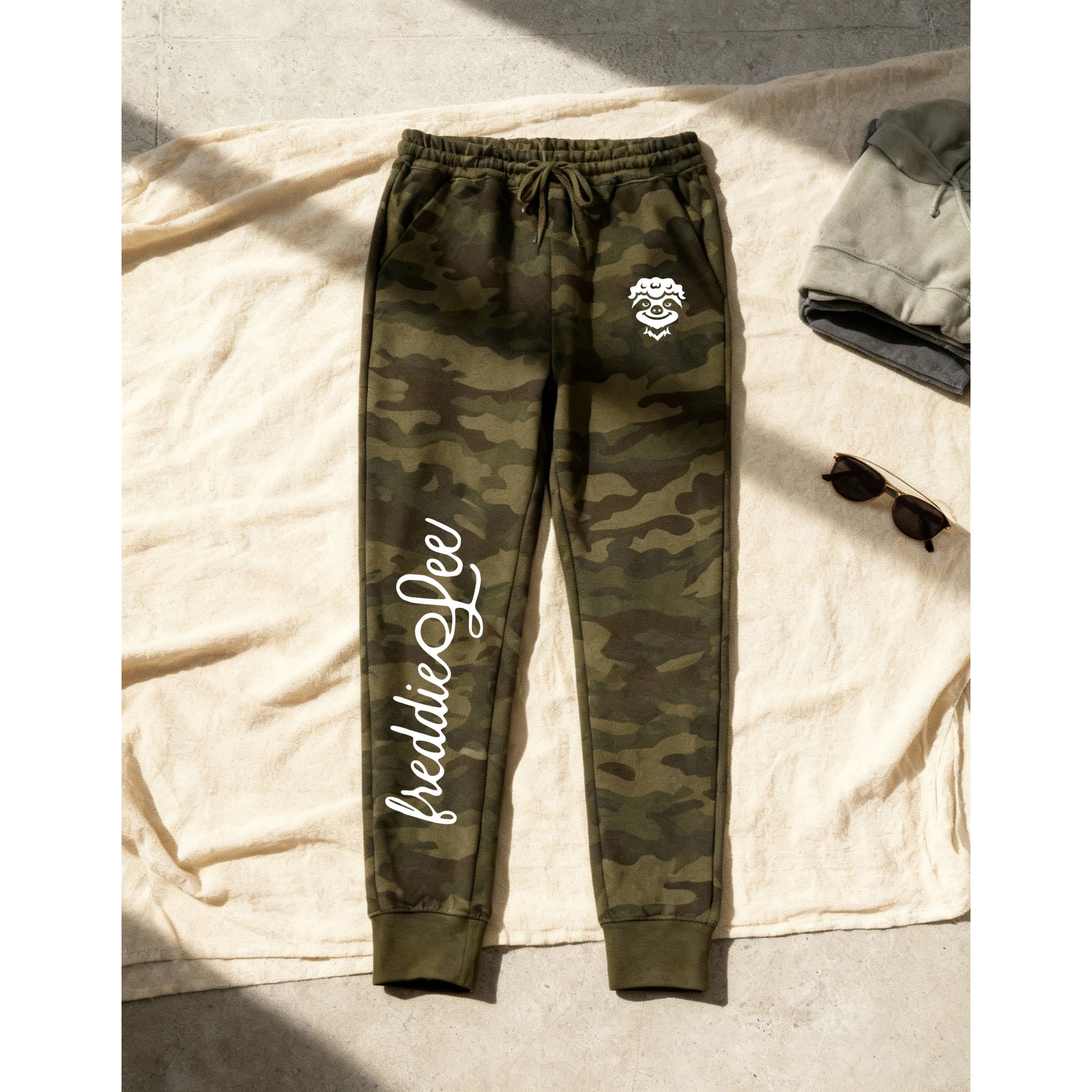 Pantalon de survêtement Signature Sloth Camo - Blanc