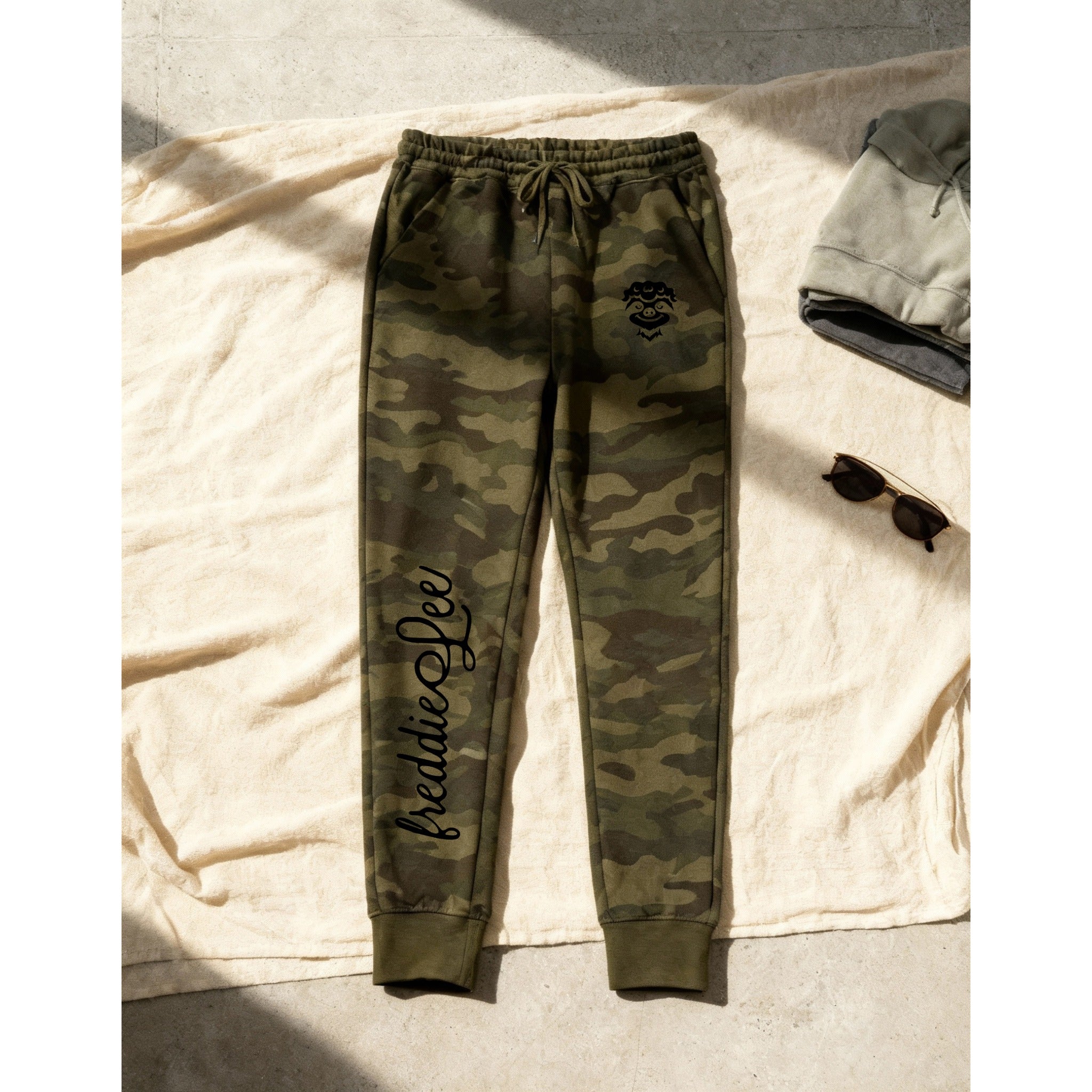 Pantalon de survêtement Signature Sloth Camo - Noir