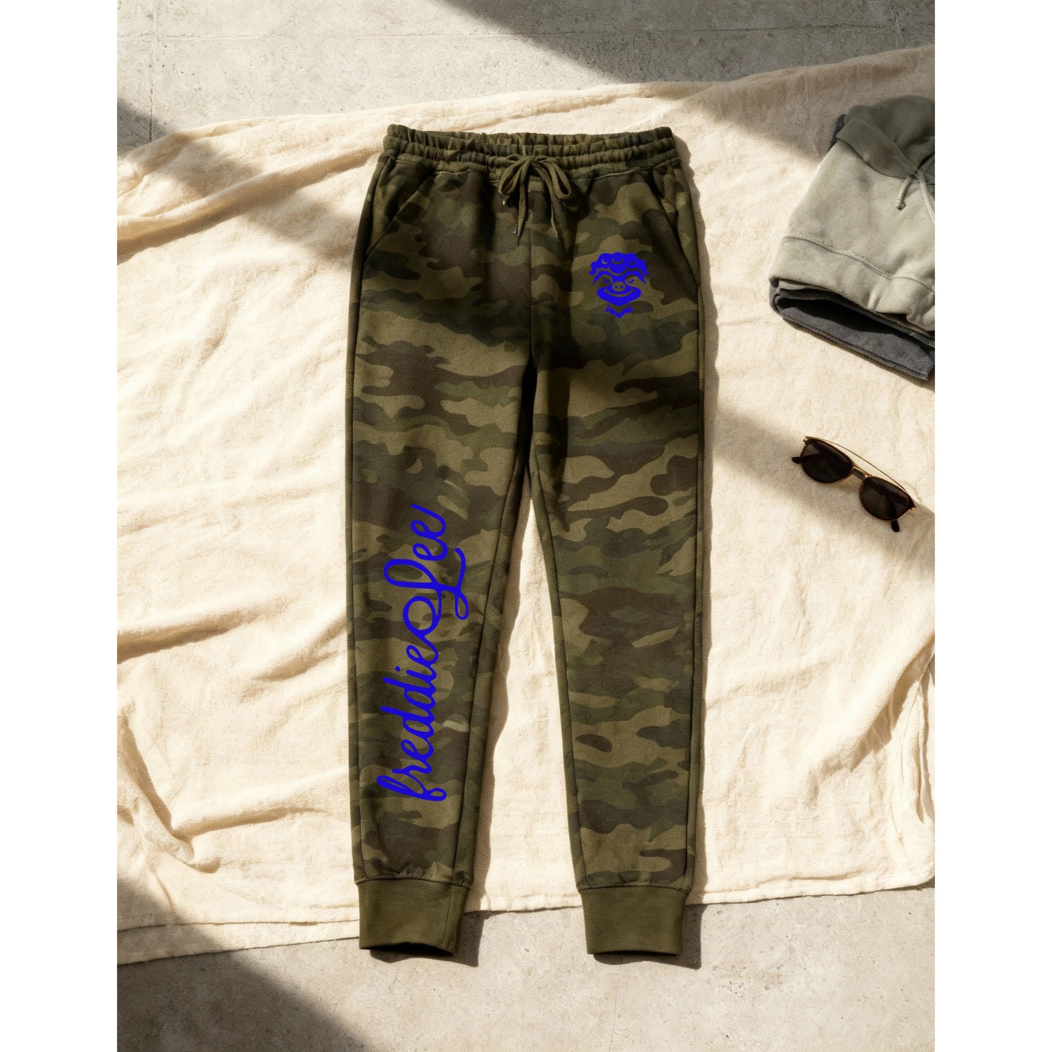 Pantalon de survêtement Signature Sloth Camo - Bleu
