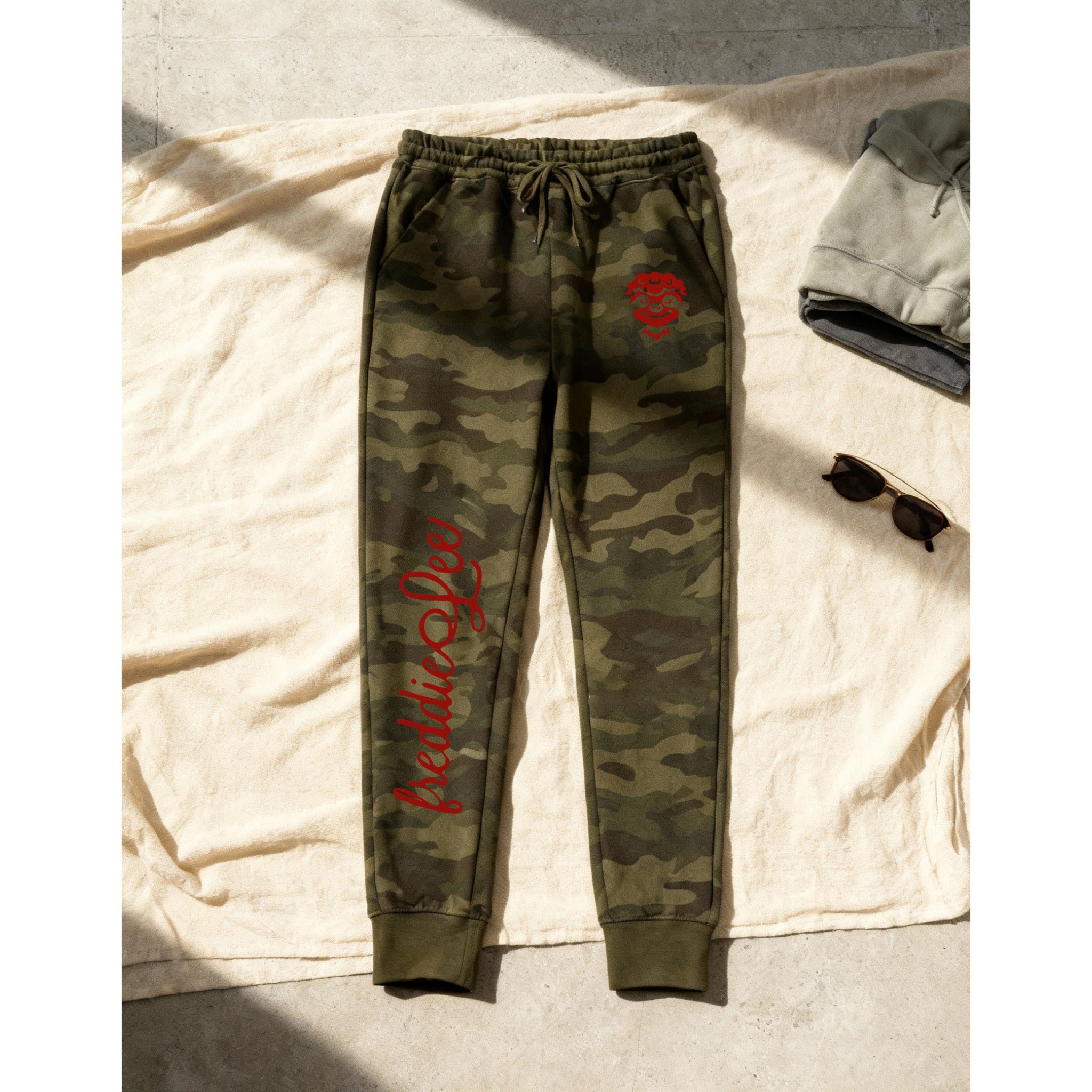 Pantalon de survêtement Signature Sloth Camo - Rouge