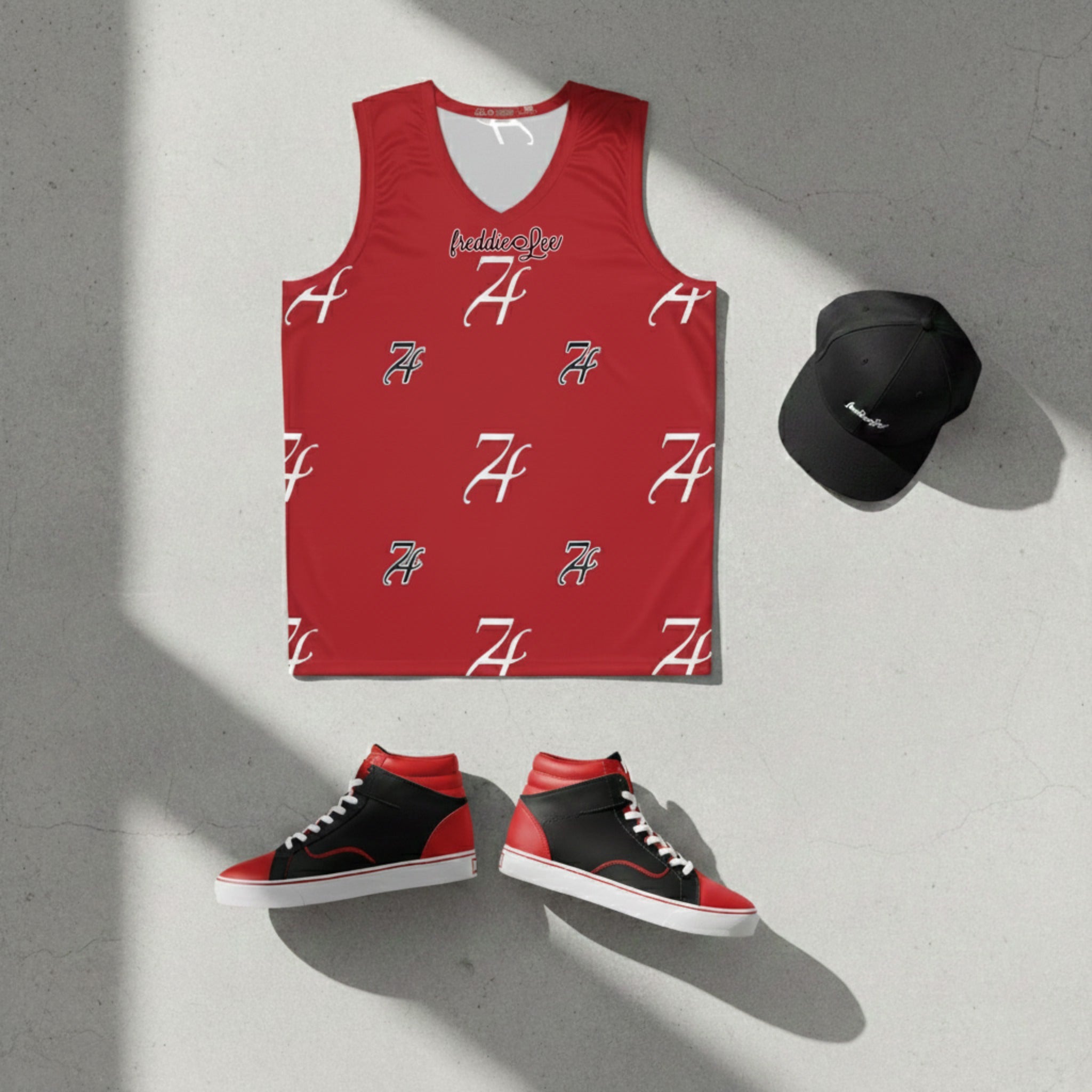 Signature Basketball Tank-Red
