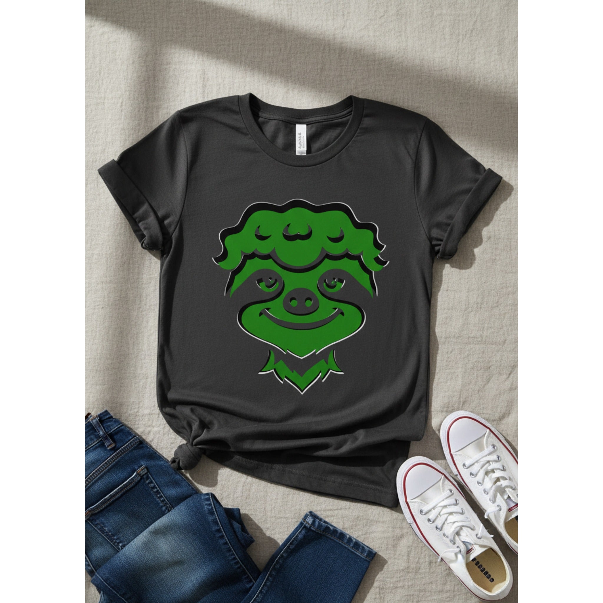 SLTH Noir Vert Tee