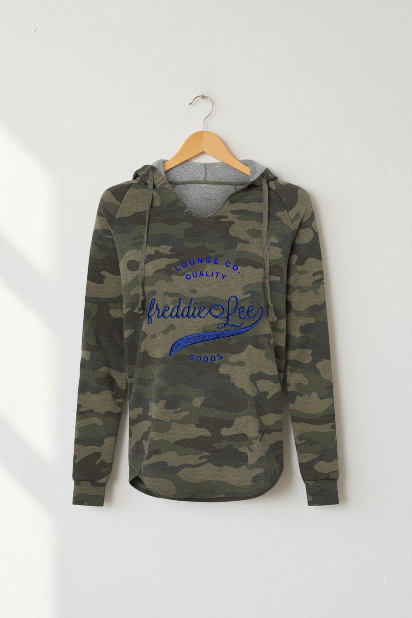 Woodland Lounge Co. Hoodie- Blue Lagoon