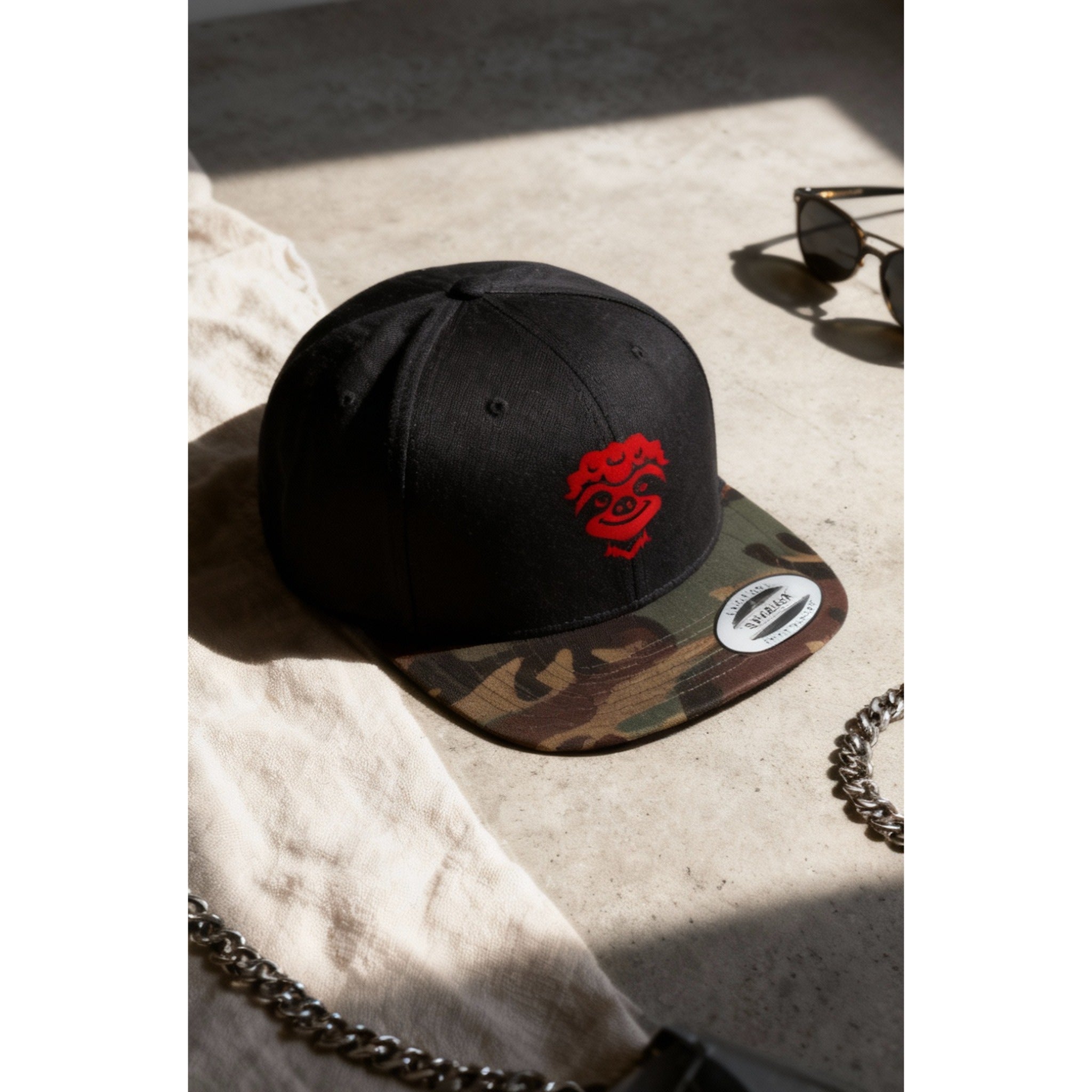 Woodland Snapback - Sloth Red