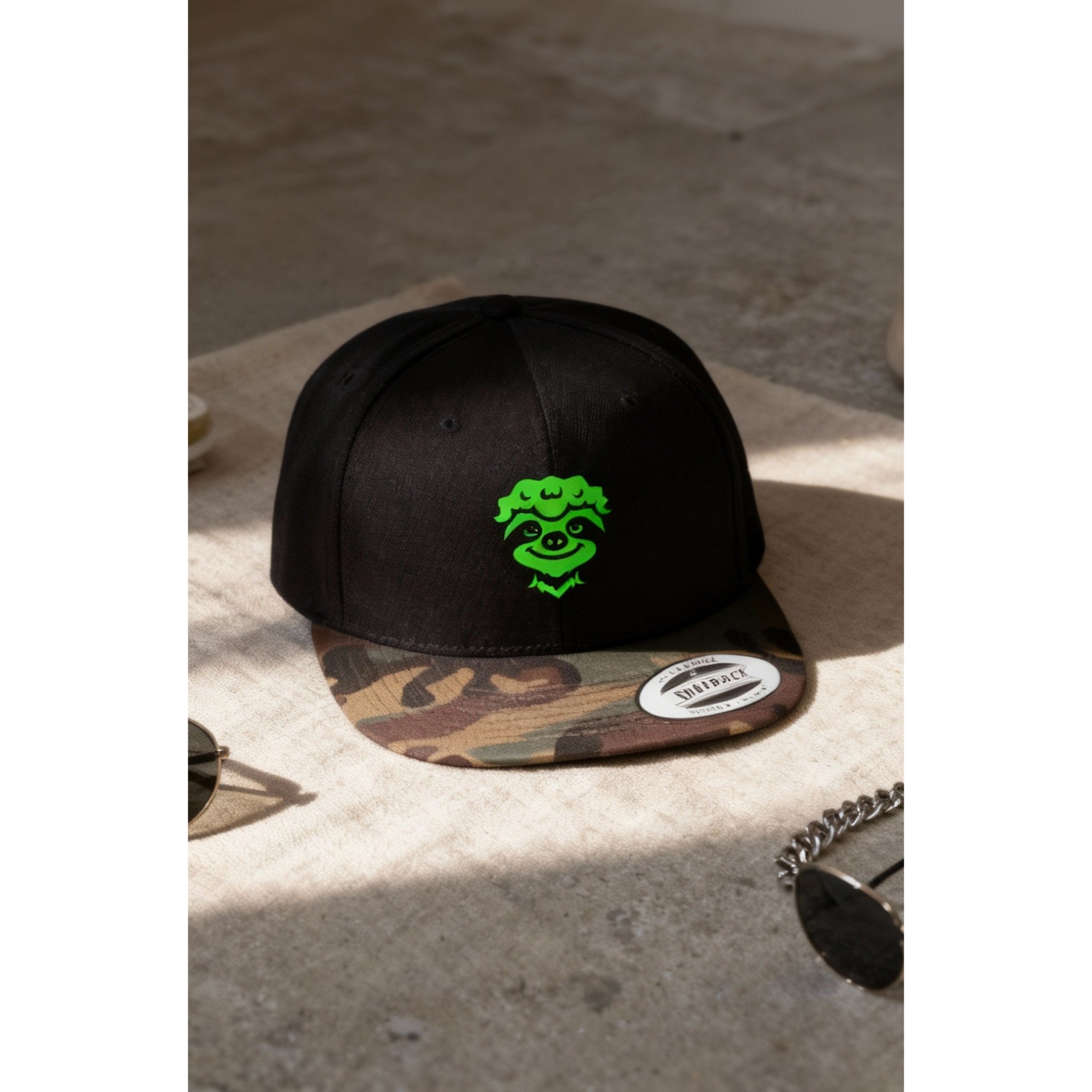 Woodland Snapback - Sloth Lime